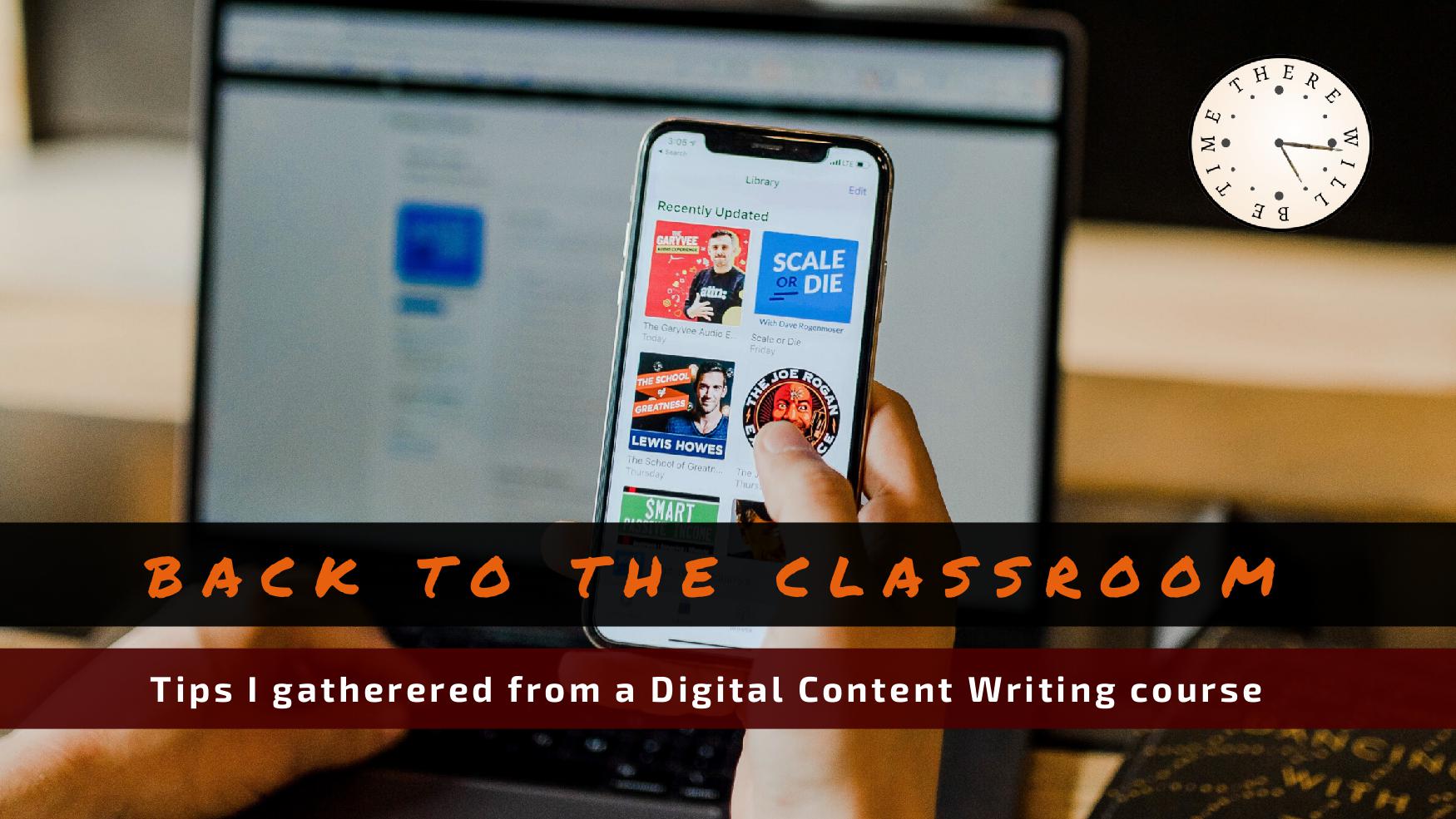 Digital content writing course